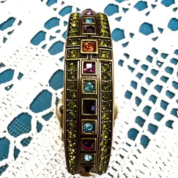 Heidi Daus SMALL SIZE Vintage Bracelet Art Deco Style Watch 